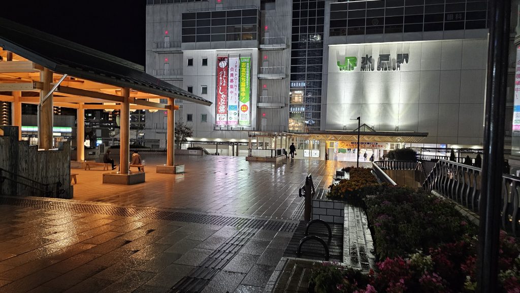 水戸駅北口のペデストリアンデッキ