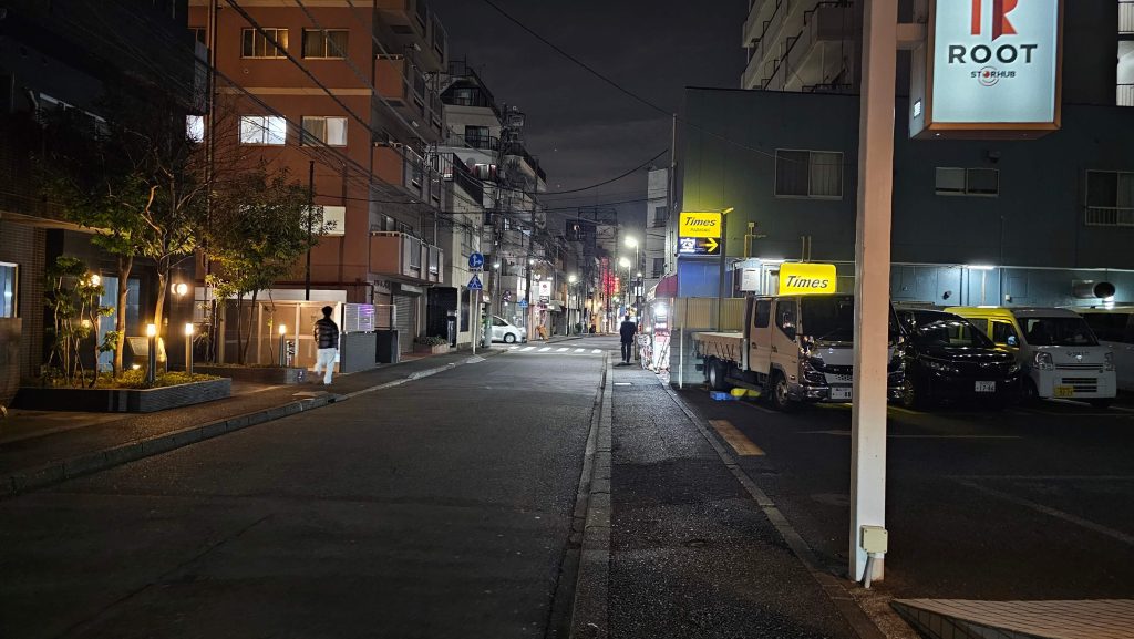 ソープ街付近の通り