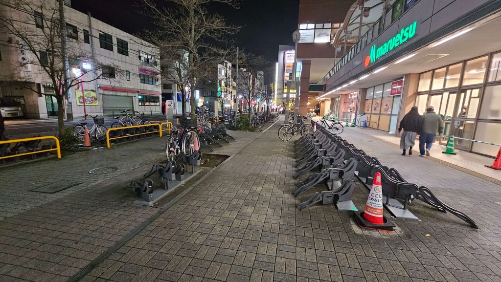 マルエツ前の駐輪場